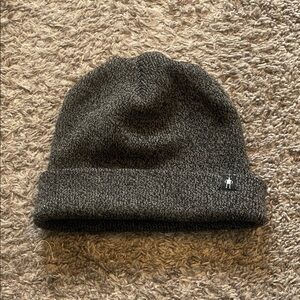 Smartwool Black Knit Beanie with Brand Tag